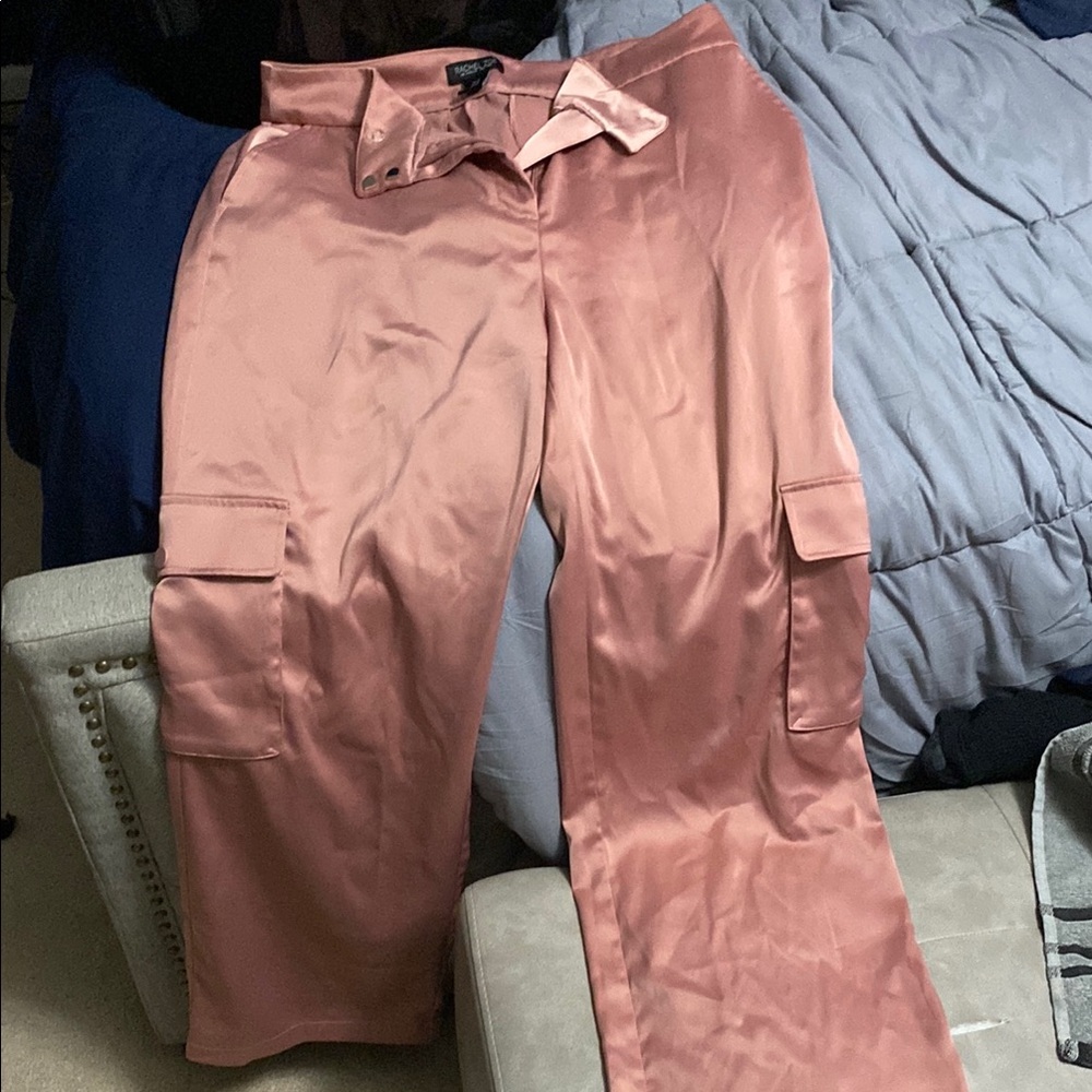 Rachel Zoe Women's Satin Pants - Tan - Picture 2 of 4